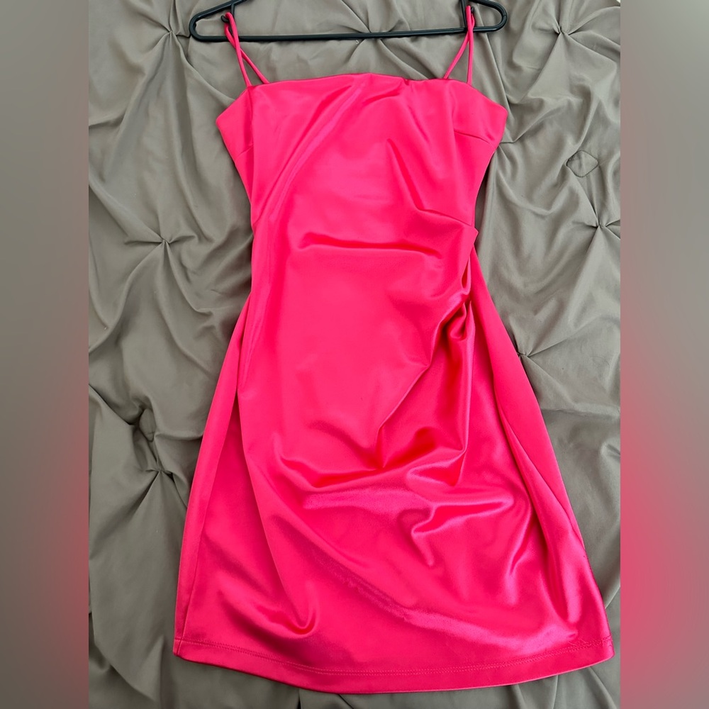 Hot pink windsor dress